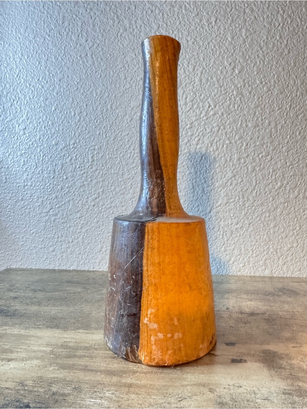 Vintage Turned Wooden Butter Paddle / Butter Print Mold - Picture 5 of 12